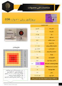 اطلاعات و مشخصات پروژکتور ریلی رشد گیاه 30 وات