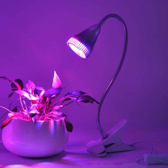 پایه خرطومی کلیپسی لامپ رشد گیاه | نور گیاه